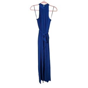 Monteau XS Royal Blue Sleeveless Jumpsuit
